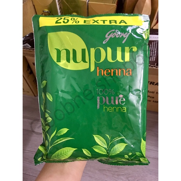 Bột dưỡng tóc henna nupur Ấn Độ 150gm