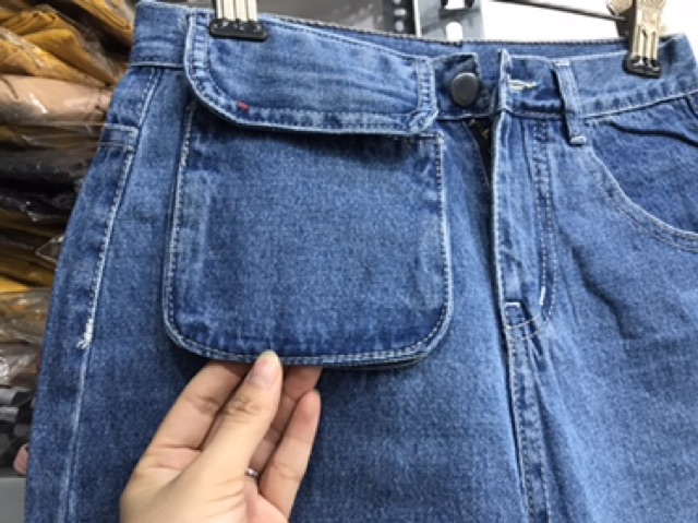 Quần ngố Jeans 4 màu kèm túi JEANS siêu đẹp | BigBuy360 - bigbuy360.vn