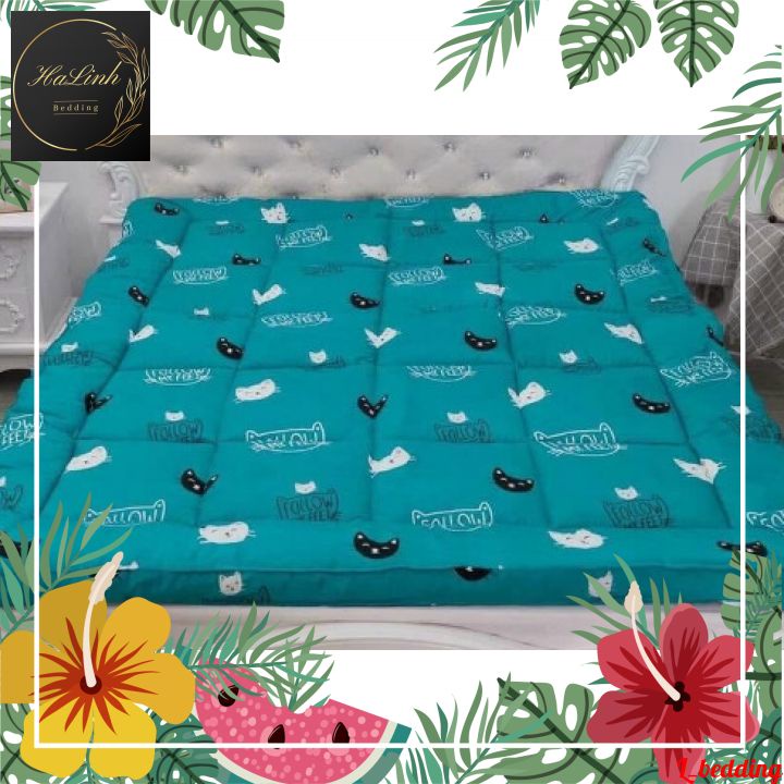 Topper Nệm-Tấm làm mềm nệm cao cấp êm ái,chống đau mỏi vai gáy,Vải cotton poly cao cấp