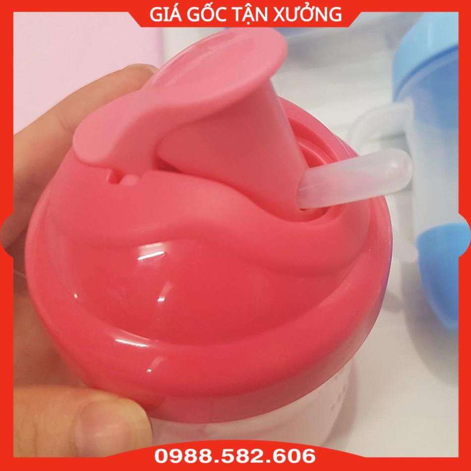 Cốc/Bình Tập Uống Kuku Kèm Ống Hút Silicone Siêu Mềm - 200ml - 4712702870787