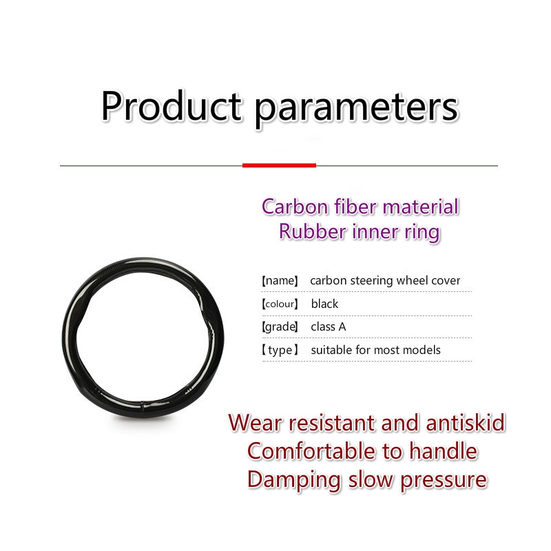 Vòng bọc vô lăng xe hơi kiểu thép carbon cho xe Porsche RWB/Panamera/Macan/Cayenne/Taycan/917/718/911/GT3 RSrs