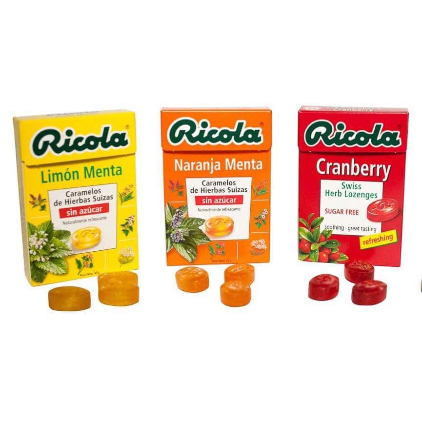 Kẹo ngậm đau họng thảo mộc Ricola