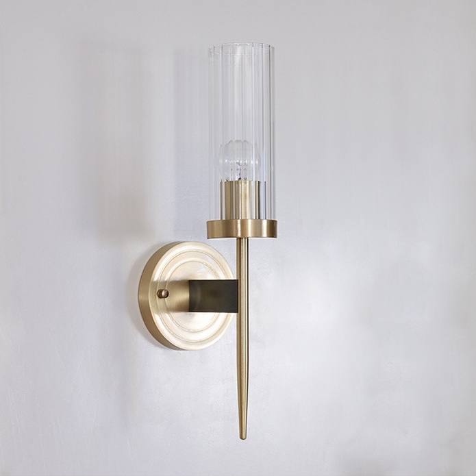 Đèn ngủ Treo Tường chao dài Upled Decor Nội Thất trong nhà mạ vàng Cao Cấp