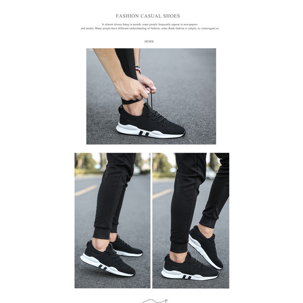 Giày Thể Thao Nam Sneakers Cao Cấp- G28- Đen