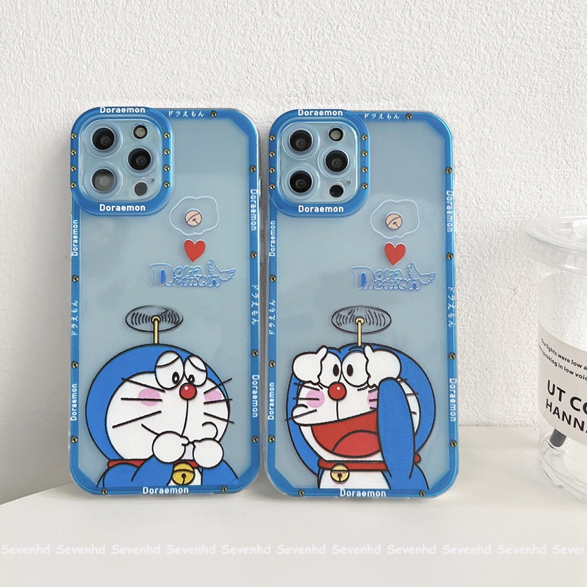 Ốp Điện Thoại Họa Tiết Hoạt Hình Doraemon Cho iPhone 14 13 12 11 Pro Max SE2020 X XR Xs Max 7 8 6 6s Plus
