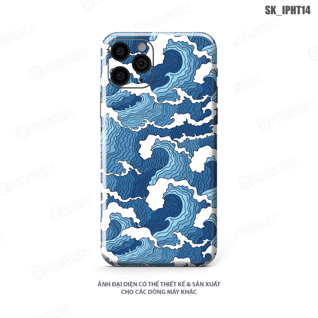 Miếng Dán Skin Hình Họa Tiết Full Lưng Viền Cho IPhone 7 - 14 Pro Max |SK_IPHT14| Chất Liệu Chính Hãng, Bền màu, Dễ Dán