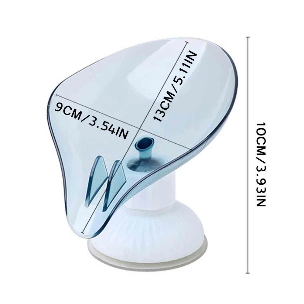 [Mới] Đĩa Đựng Xà Phòng Hình Chiếc Lá Có Giác Hút Cố Định / Khay Đựng Xà Phòng Chặt Ráo Nước Không Cần Đóng Đinh / Khay Đựng Xà