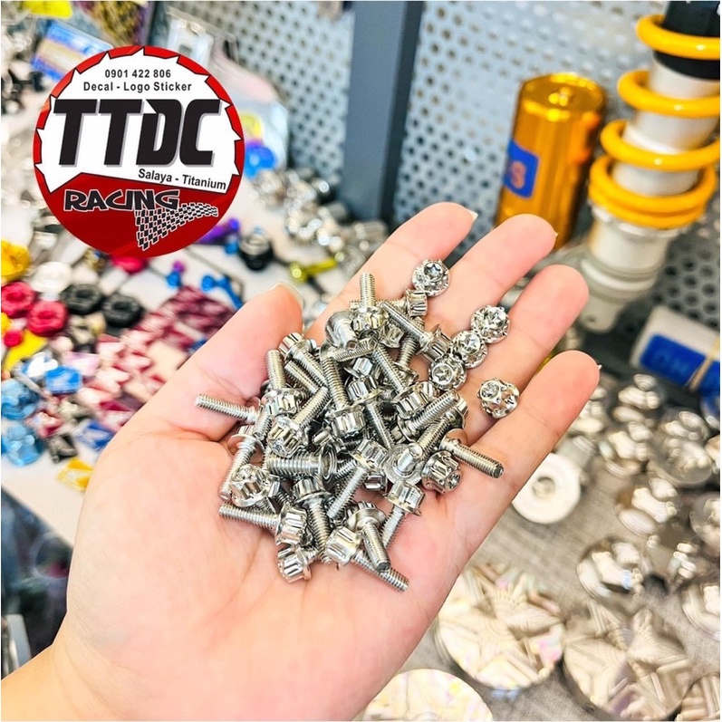 Ốc Salaya 4li ren nhuyễn mẫu trụ bông gắn ốc nắp dầu tay thắng , dàn áo và nhiều vị trí khác ✌