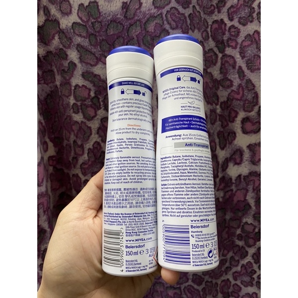 Xịt Khử Mùi Nivea hương quyến rũ 150ml Chính Hãng