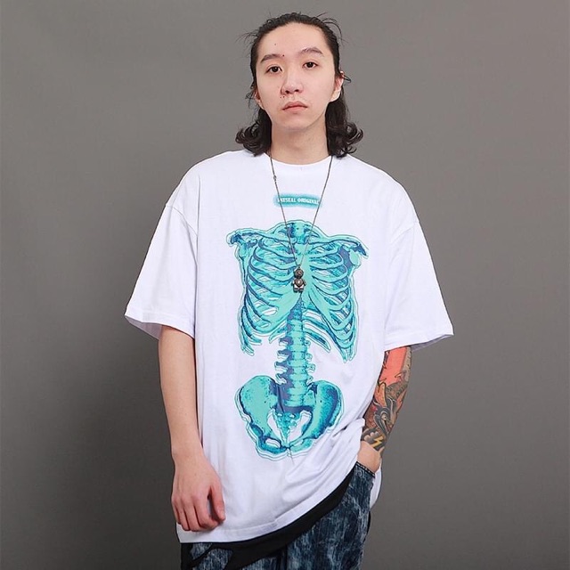 Áo Thun Oversize in Họa tiết Tee Skeleton Seventh Star