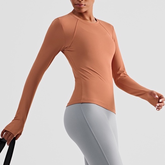MOVING PEACH Women Sportswear Tight Skin-friendly Yoga Fitness Top BSY