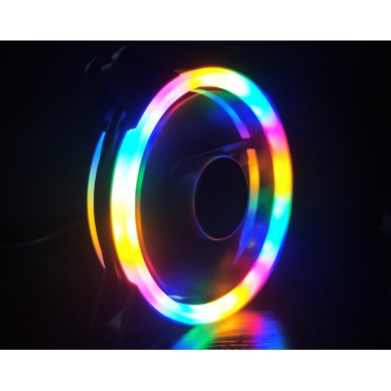 Quạt tản nhiệt pc, fan coolmoon led RGB ,vòng Ring siêu sáng - SIÊU RẺ , Cắm trực tiếp nguồn PC