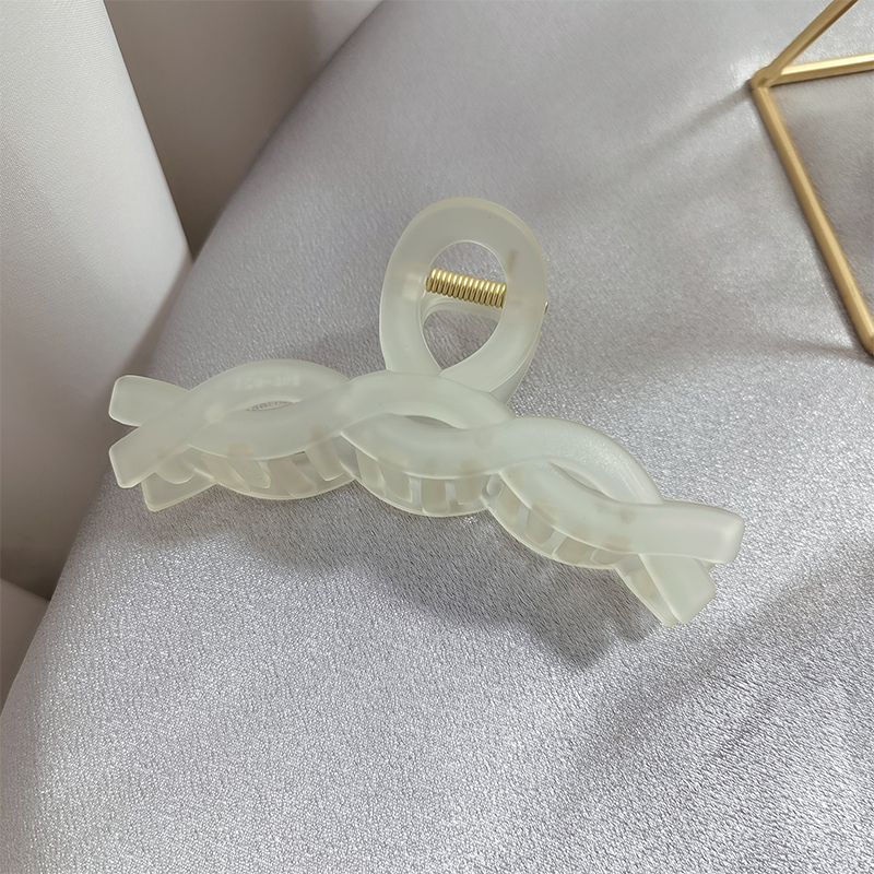 Kẹp tóc nhựa resin trong suốt phong cách Nhật bản + Hàn Quốc