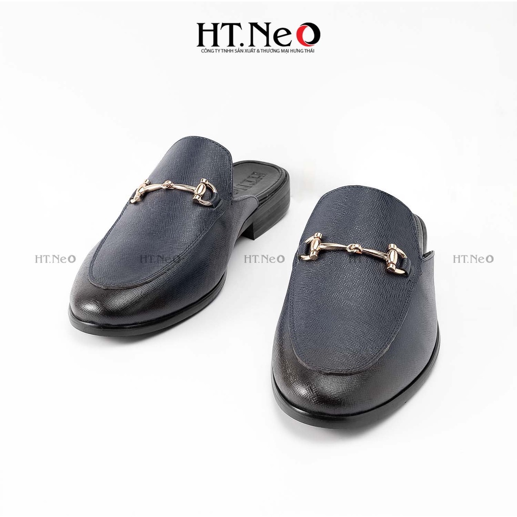 Giày sục nam - Giày mules nam HT.NEO Đế phíp, kim loại cùng da bò thật tạo nến sự quý phái, thu hút và sang chảnh S003 | BigBuy360 - bigbuy360.vn