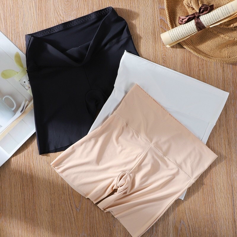 Quần Đùi Su Mặc Trong Váy Cạp Cao Không Hằng Viền Mã Mới Thoải mái Vận Động Không Cuộn Biên