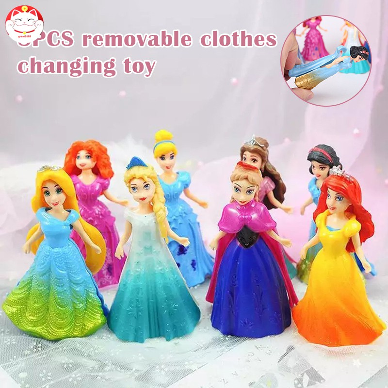 Bộ Búp Bê Công Chúa Trong Phim Frozen (8 Cái)