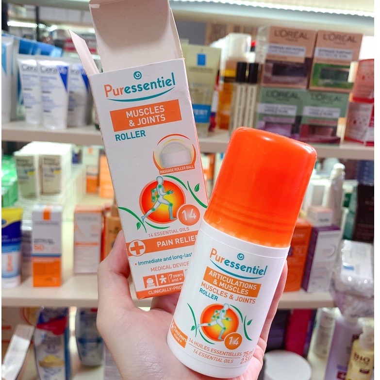 Lăn giảm đau cơ khớp Puressentiel Muscles & Joints 75ml