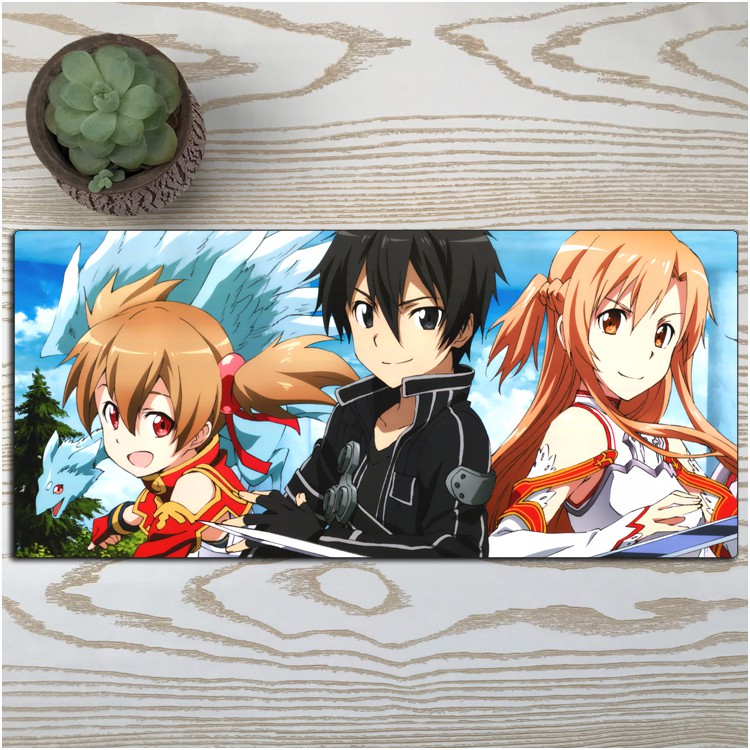 Tấm Lót Chuột Và Bàn Phím In Hình Nhân Vật Anime Sword Art Online