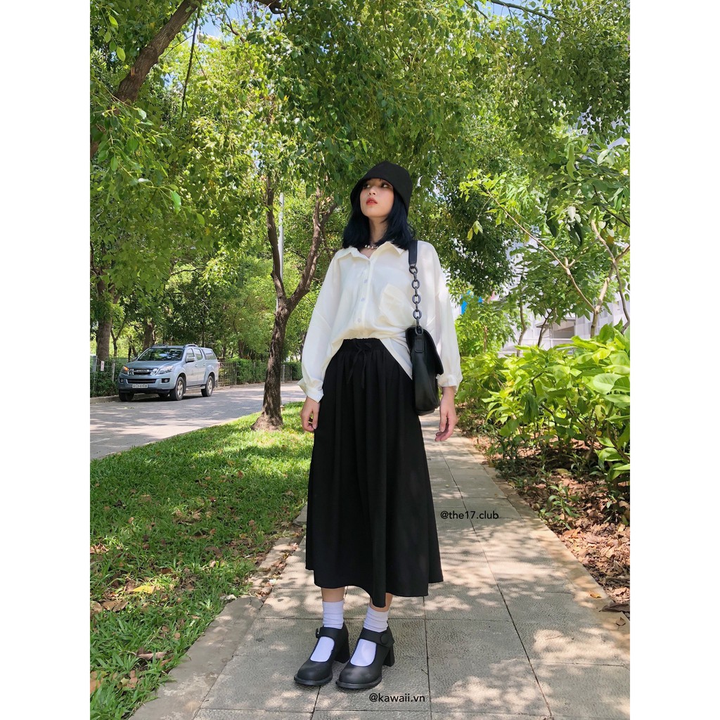 [Có sẵn] Basic Skirt The 17 - Váy dài cơ bản (ảnh shop tự thực hiện)