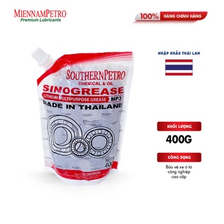 Mỡ bôi trơn miennampetro sinogrease lithium mp3 400g đa dụng bảo vệ ​xe ô tô công nghiệp cao cấp