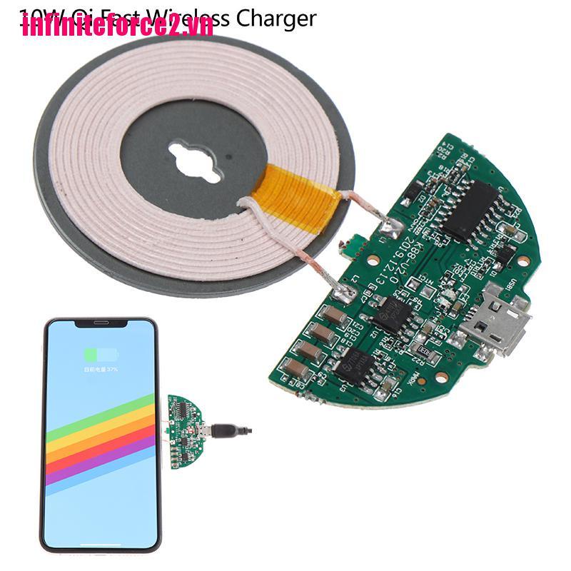 Bảng Mạch Sạc Nhanh Không Dây 10w Qi Pcba + Sạc
