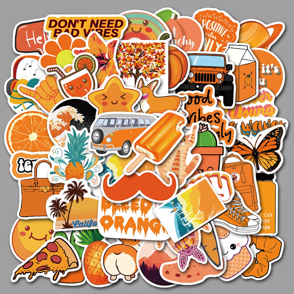 Set 50 Sticker Dán Hình Chữ Size Lớn Chống Thấm  Mã ST2039