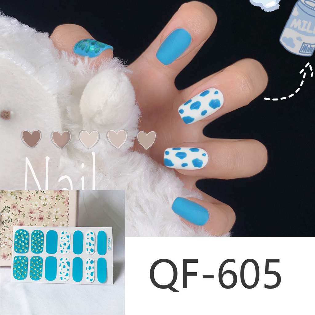 Miếng dán móng tay họa tiết dễ thương chống thấm nước chất lượng cao