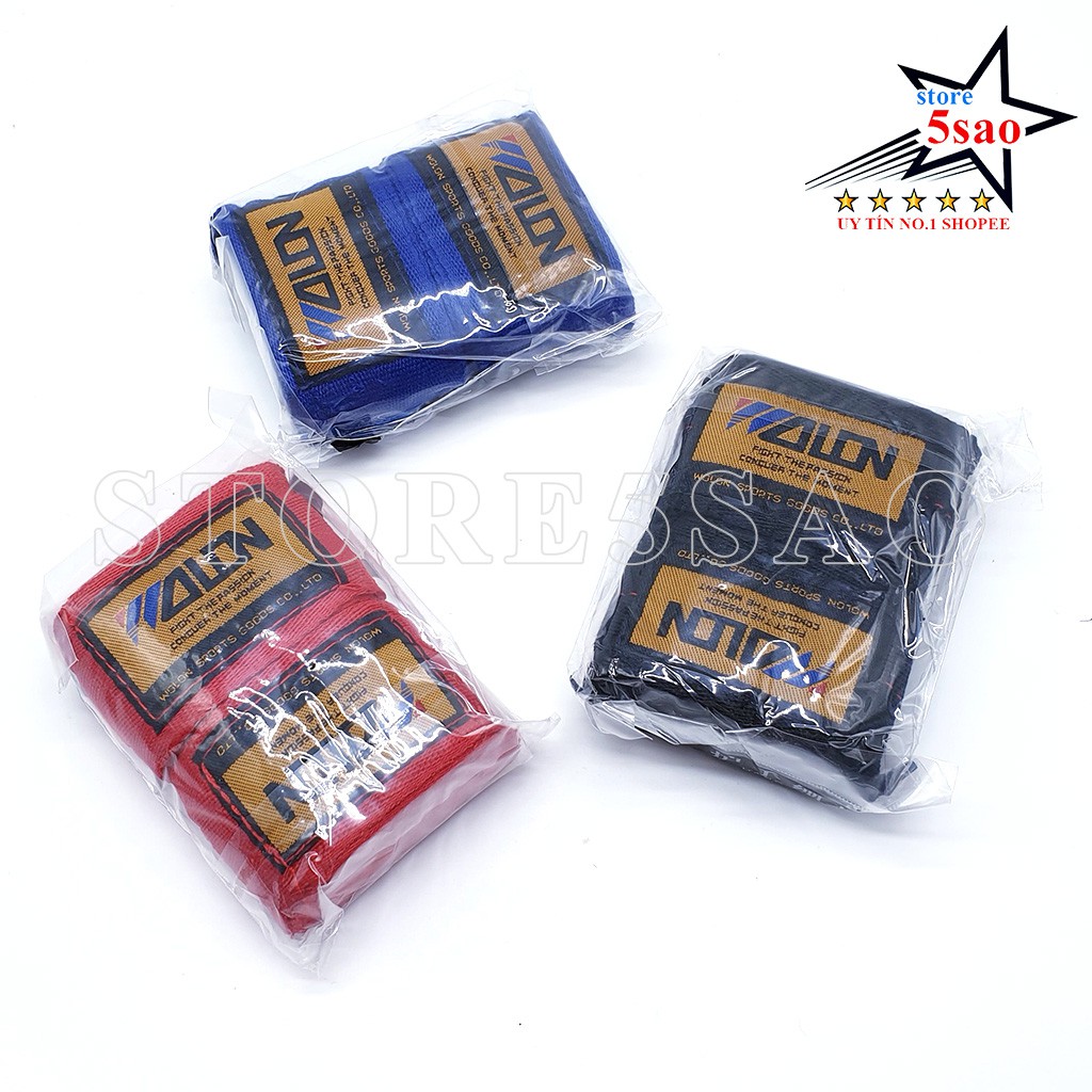 Băng quấn tay boxing wolon ⚡FREESHIP⚡ Băng đa boxing quấn tay đấm bốc tập võ bằng vải cotton 3m , 5m bền đẹp