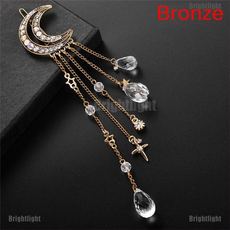 Kẹp TóC HìNh MặT Trăng ĐíNh Kim Cương Giả ThờI Trang Cho Nữ