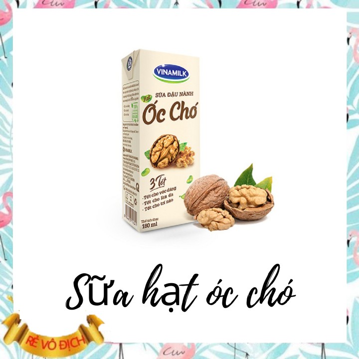 Hộp sữa đậu nành óc chó Vinamilk 180ml