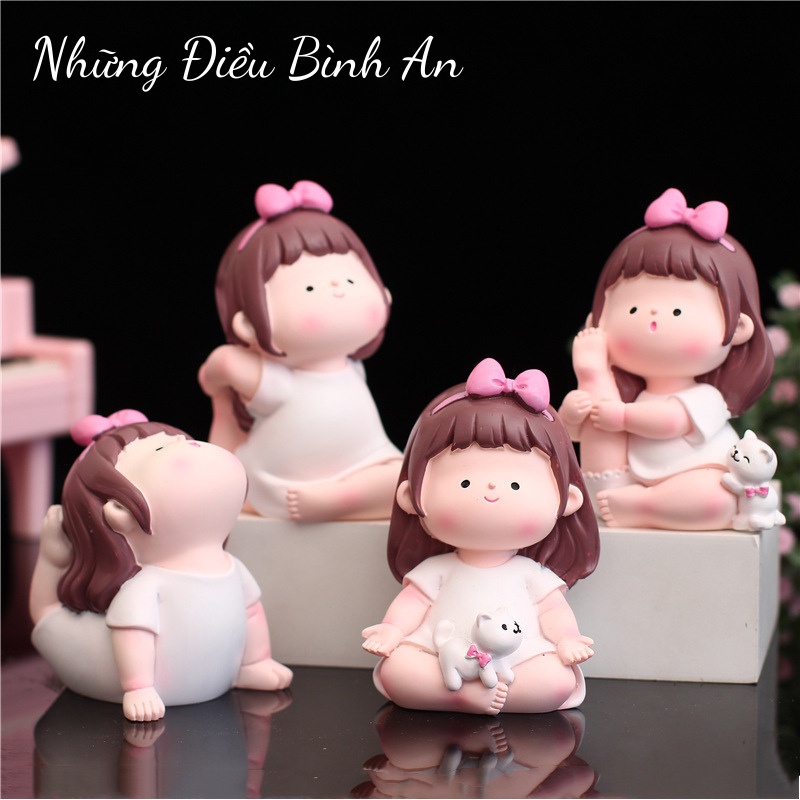 Tượng cô gái tập Yoga dễ thương mang lại an nhiên trong cuộc sống 💕FREESHIP 50k💕 - Những Điều Bình An