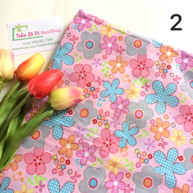 V259🌸 VẢI TWILL HOẠ TIẾT NHẬT BẢN MAY ĐỒ CHO TRẺ EM, DOLL, OBITSU, DIY, DECOR, HANDMADE, QUILTING, SCRUNCHIES....