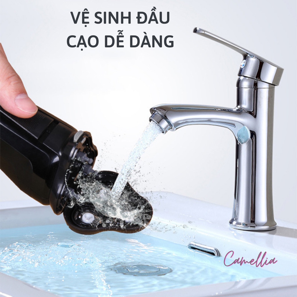 Máy Cạo Râu Đa Năng 3in1 Chính Hãng Lingke Có Đèn Led, 3 Đầu Tỉa Lông Mũi, Tông Đơ, Cạo Râu