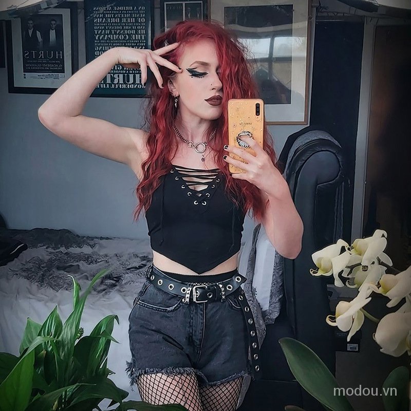 phụ nữ sexy hở lưng ren lên camis igmf