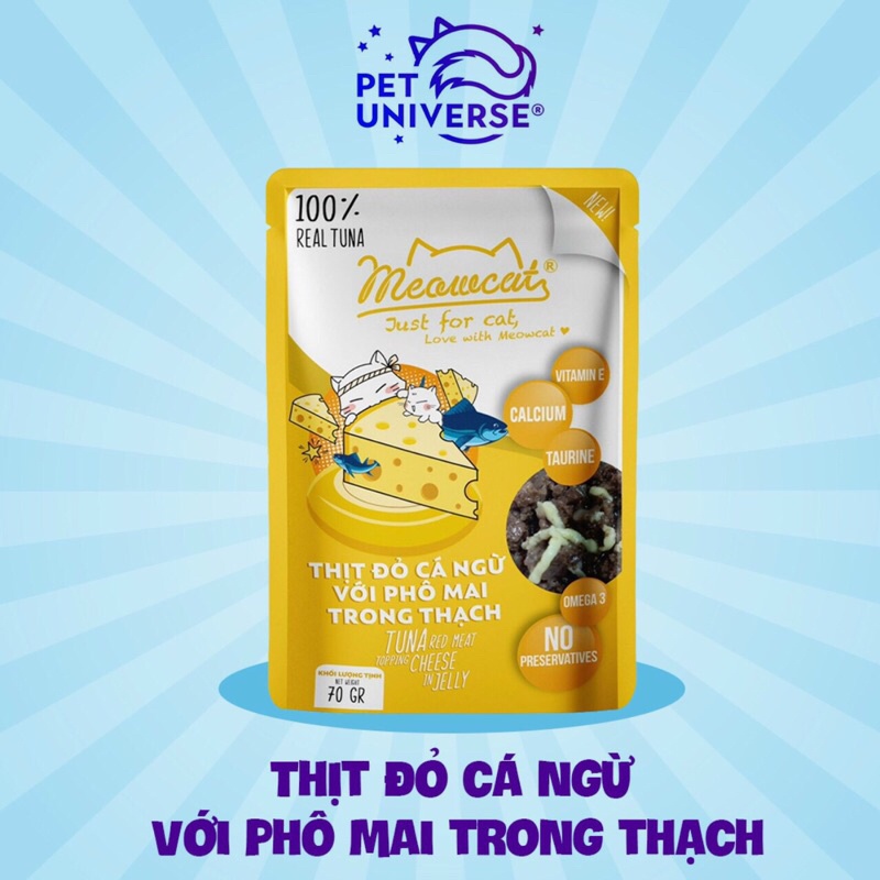 Pate Meowcat 70gr có 4 vị dành cho mèo