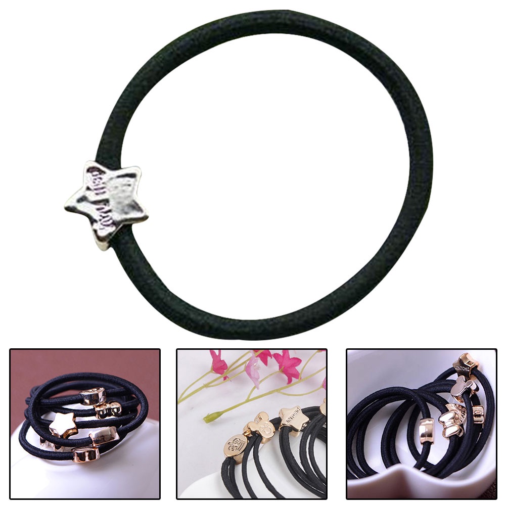Dây Cột Tóc Co Giãn Thiết Kế Dễ Thương Cho Nữ