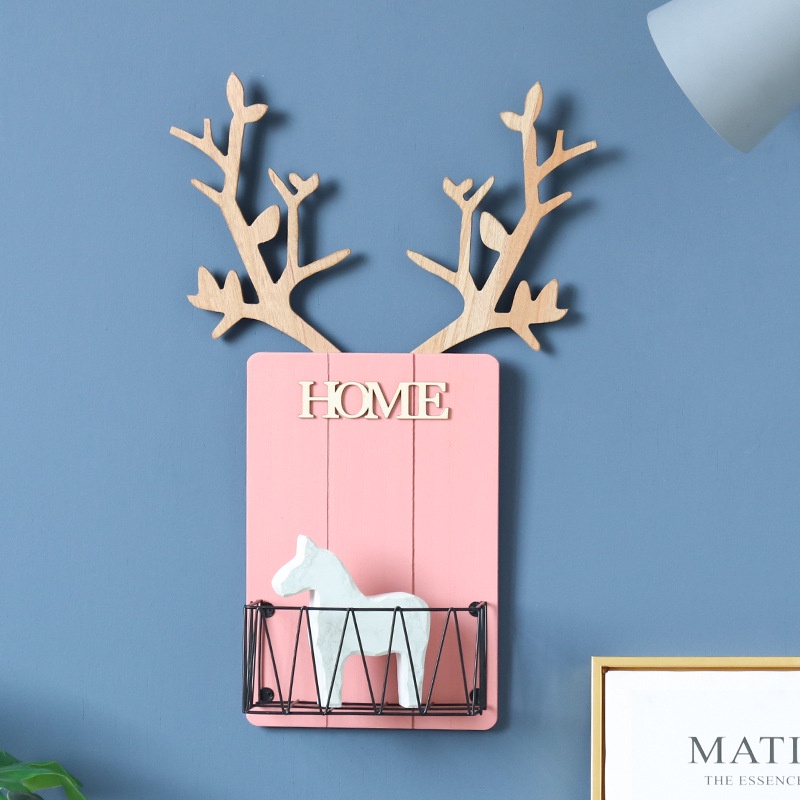 Kệ dán tường để đồ, Kệ Sắt Đáy Gỗ ,Trang Trí Nhà Cửa ,Decor Phòng, Giá Để Đồ Treo Tường Đa Năng Tặng kèm 4 Đinh