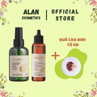 [Authentic] Combo Cocoon Chăm Sóc Tóc (Nước Dưỡng Tóc Tinh Dầu Bưởi 140ml + Serum Sa-Chi Phục Hồi Tóc 70ml)