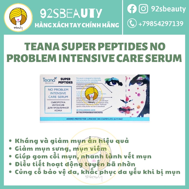 Serum Tеаnа cho dа dầu, thâm mụn Anti-Redness, No problem, Asap
