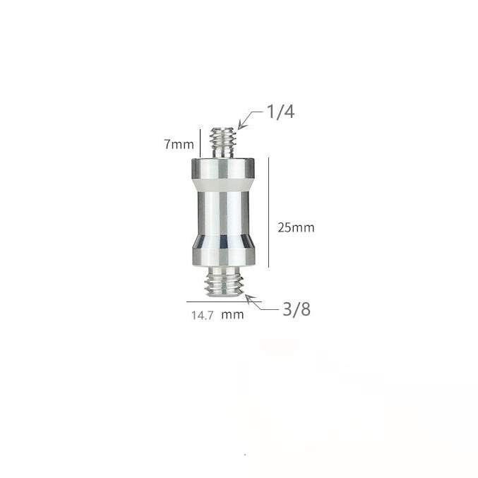 Đầu nối chuyển đổi ren ốc vít dành cho chân đèn đuôi 1/4 - 3/8 inch