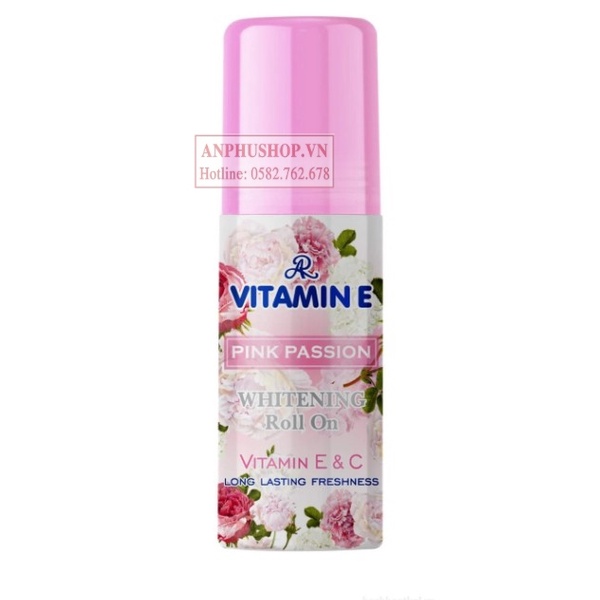 Lăn khử mùi hương nước hoa AR Vitamin E Whitening Roll On (Hàng chính hãng)