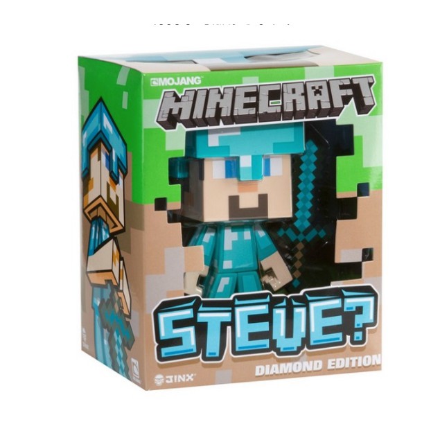 Mô hình steve giáp kim cương chính hãng Mojang - Jinx