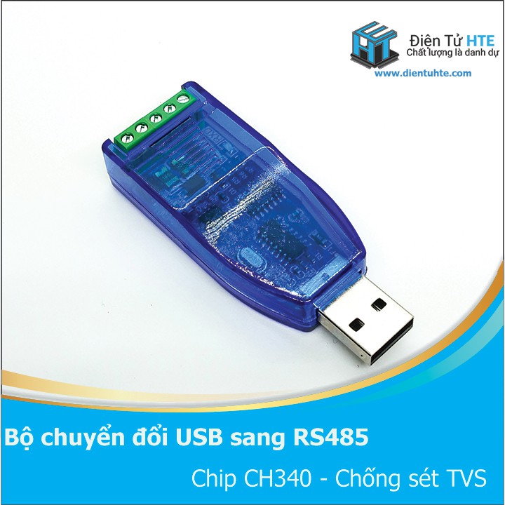 Bộ chuyển đổi USB sang RS485 TVS - CH340 [HTE Quy Nhơn CN2]