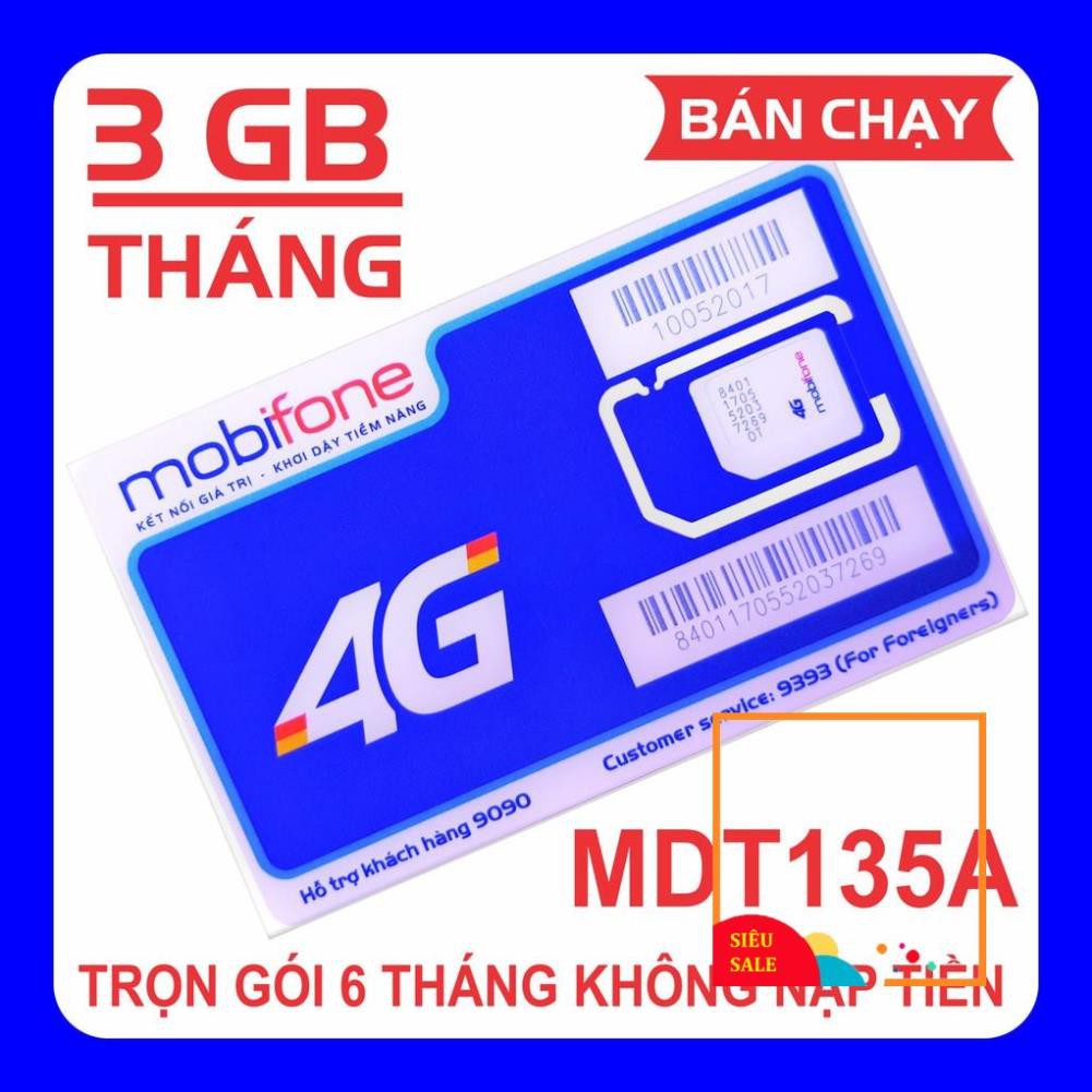 Sim 4G Mobi trọn gói 1 năm không cần nạp tiền. Sim MAXDATA MDT120A trọn gói 2 tháng (62 GB/tháng tốc độ cao). MDT135A