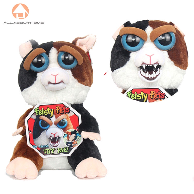 ABH❤Feisty Pets Change Face Naughty Adorable Plush Stuffed Little Toy Christmas Gift Children