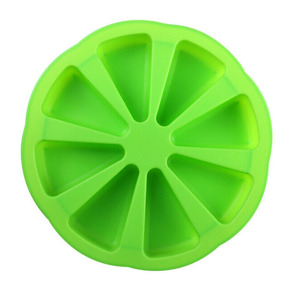 Khuôn Silicone Làm Bánh Hình Tròn 8 Tam Giác Ngăn Tiện Dụng Chịu Nhiệt Chống Dính Làm Bánh Bông Lan,Mousse,Thạch