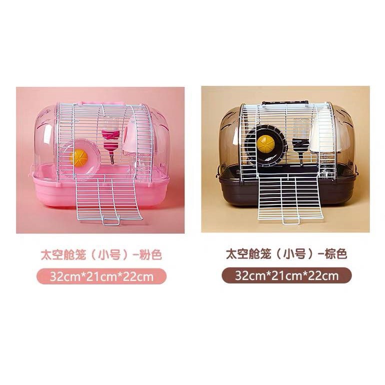 [ TẶNG NHÀ GỖ LẮP RÁP ] lồng lâu đài bong bóng cho hamster