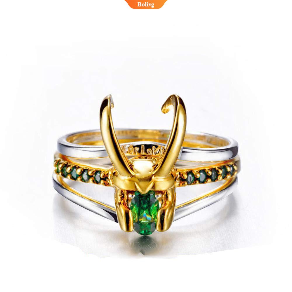 Khuyên Tai Hình Nón Bảo Hiểm Loki Bằng Hợp Kim Màu Xanh Lá Thời Trang Cho Nam Và Nữ