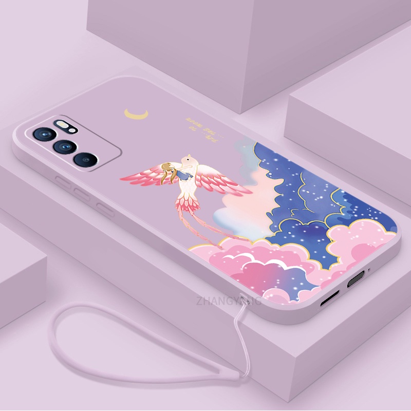 Ốp Điện Thoại TPU Dẻo Họa Tiết Hoạt Hình Dễ Thương Cho oppo reno 6 reno 6 z 5G