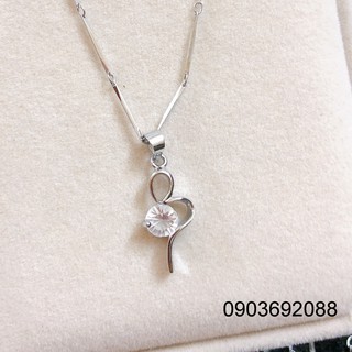 Dây chuyền inox kiểu đính đá